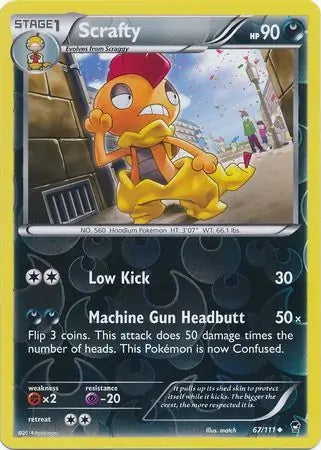 Furious Fists Scrafty #67/111 reverse holo